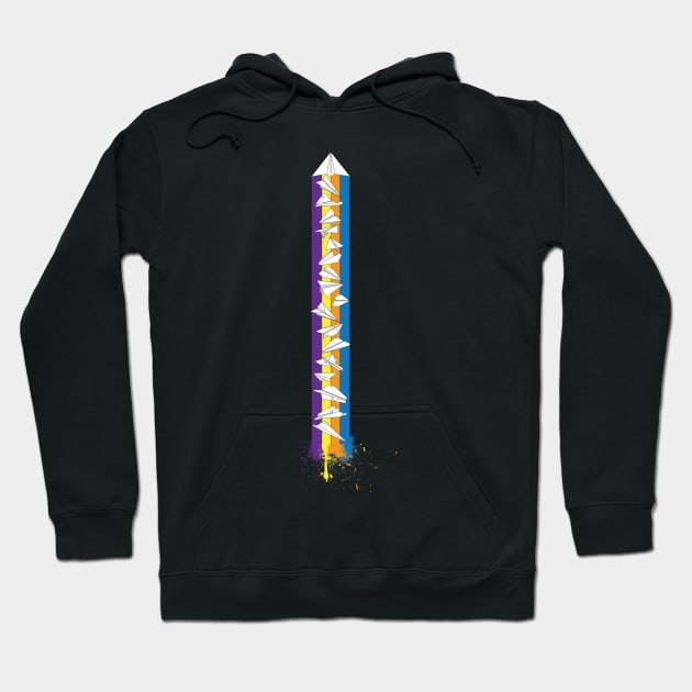 Airplane stripe Hoodie by AMDesigns